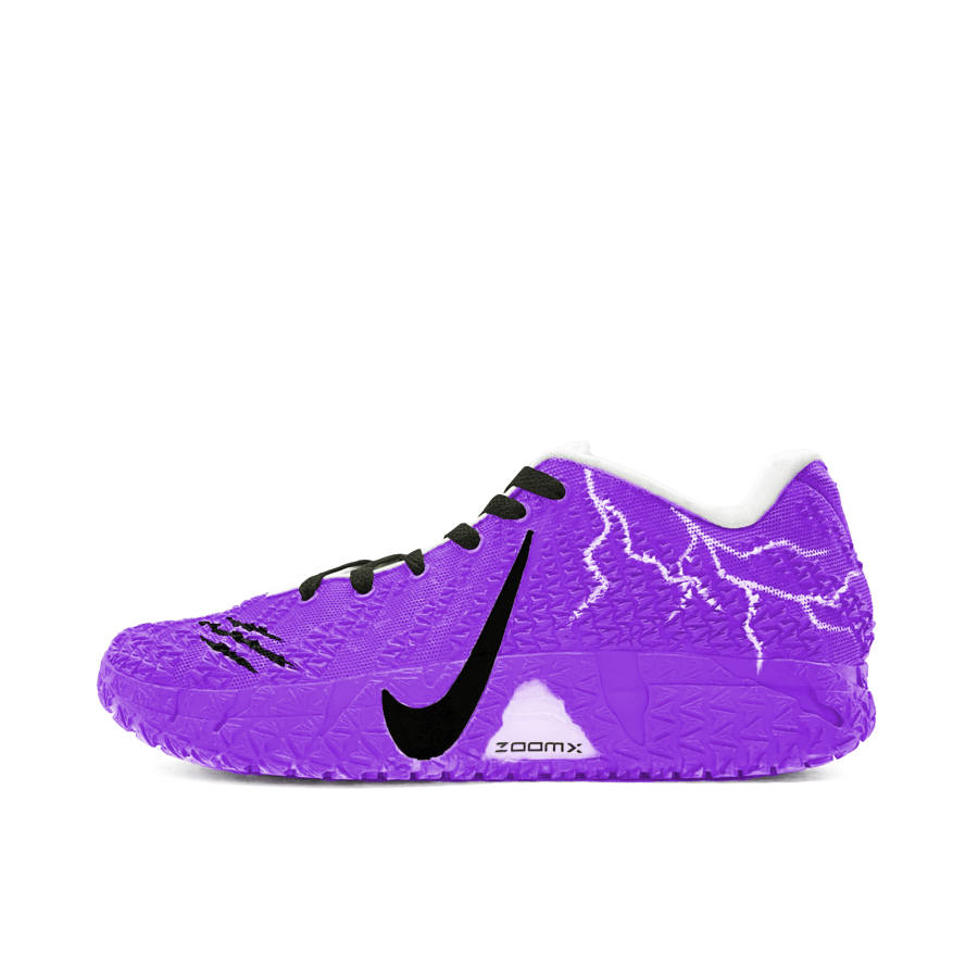 Nike Nike Ja Morant 3 Lightning Phantom Purple Cushioning, Wear Resistant Low top ZOOMX Basketball Shoes Unisex Purple
