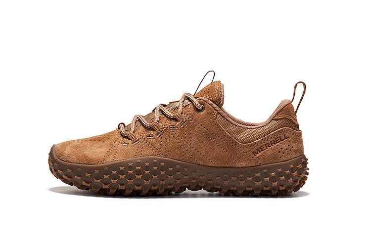 MERRELL Wrapt Slip Resistant, Abrasion Resistant, Lightweight Low top Outdoor Shoes Women's Brown Yellow