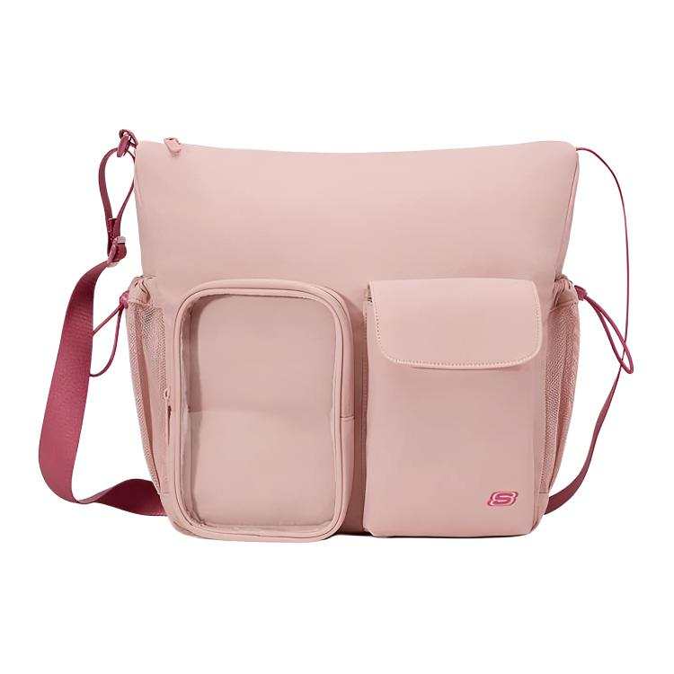 Skechers Fabric, Mesh Fabrics Shoulder Bag, Crossbody Bag Medium Unisex Wasteland Rose