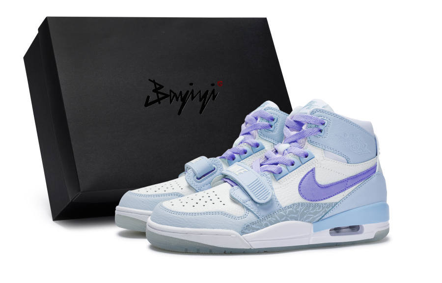 Jordan Jordan Legacy 312 811 Manufacturing, Lühai Breeze Purple, Special Shoe Box Cushioning Abrasion Resistant Mid top