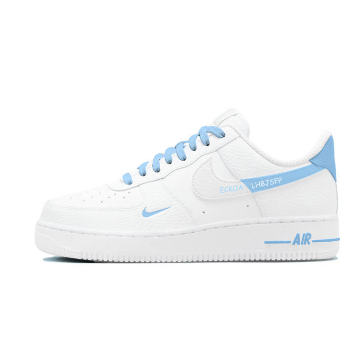 Nike Nike Air Force 1 Slip Resistant Cushioning Abrasion Resistant Low top Skateboard Shoes Unisex White