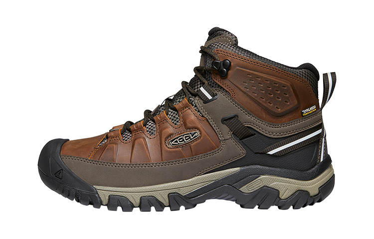 Keen Targhee 3 MID WP Slip Resistant Mid top Outdoor Shoes Mountaineering Hiking Shoes Men's Brown