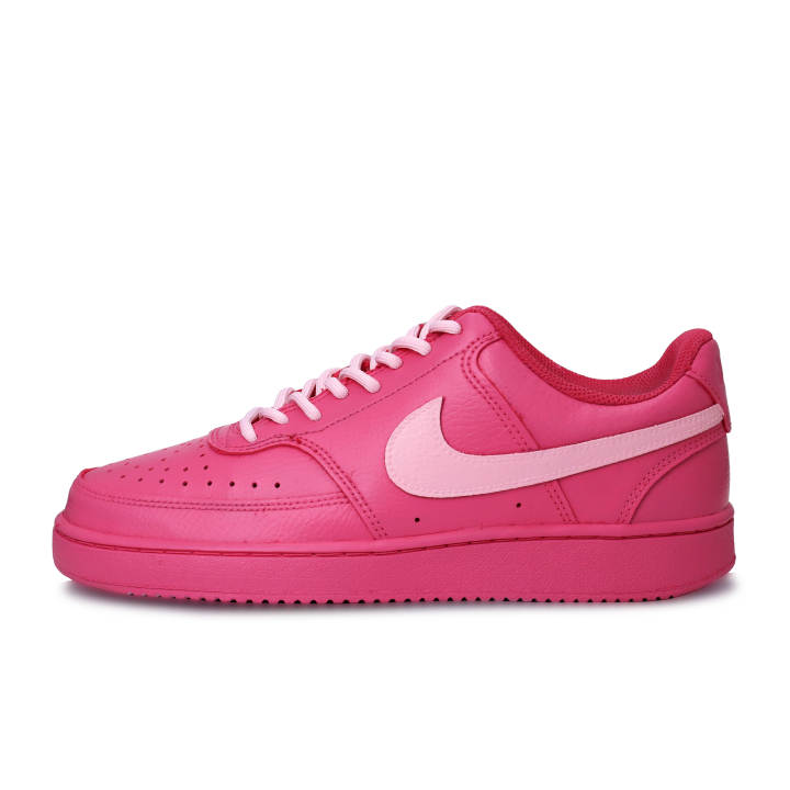 Nike Nike Court Vision 1 Pink Flame Active Slip Resistant Abrasion Resistant Low top Skateboard Shoes Unisex Pink