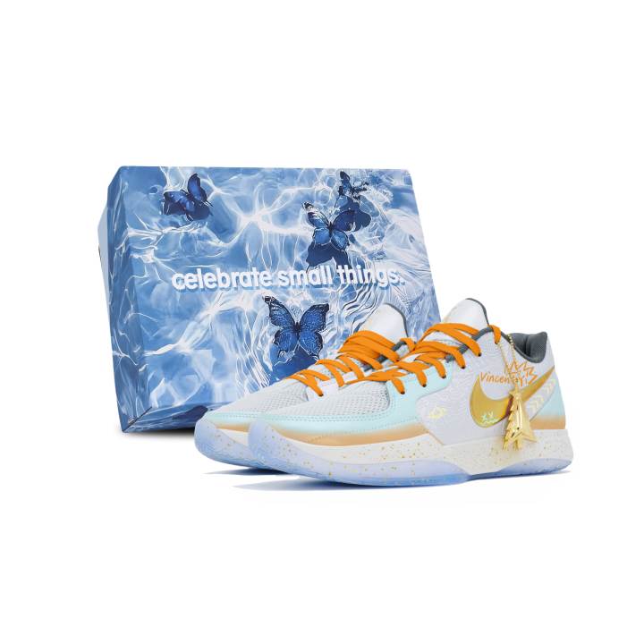 Nike Nike Ja 2 Cushioning Slip Resistant Abrasion Resistant Low top Basketball Shoes Men's Cyan Orange