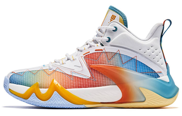QIAODAN Poisonous Fangs 1.0 Basketball Shoes Men's Low Top White