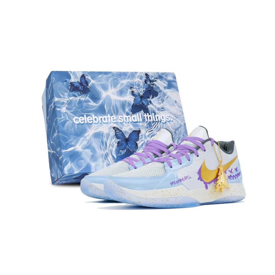 Nike Nike Ja 2 Cushioning Slip Resistant Abrasion Resistant Low top Basketball Shoes Men's Blue Purple