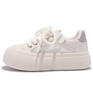 SHENLINSEN Slip Resistant Cushioning Support Slip Resistant Cushioning Support Low top Canvas Shoes Women's Beige