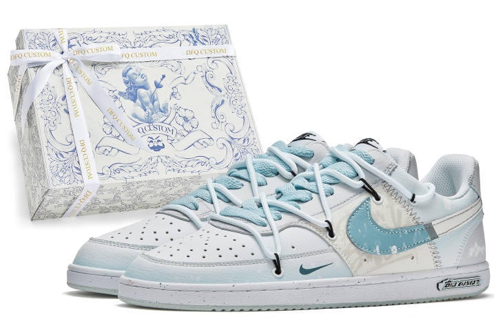 Nike Nike Court Vision 1 Da Vinci Custom, Box, Dawn And Dusk Slip Resistant Quick Dry Abrasion Resistant Balance