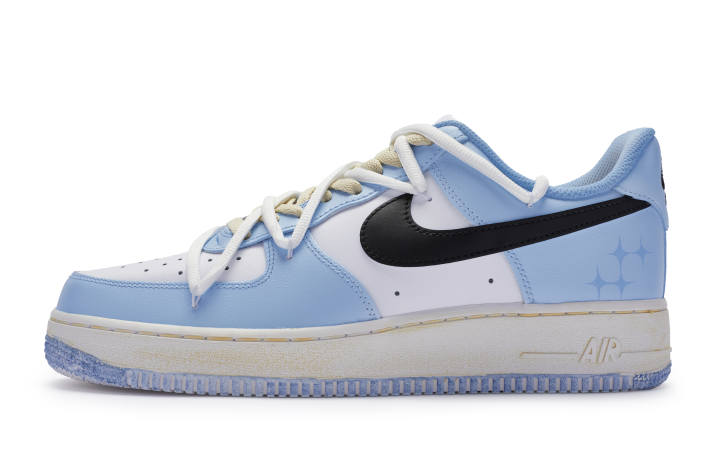 Nike Nike Air Force 1 Low 811 Manufacturing Slip Resistant Slip Resistant Low top Skateboard Shoes GS Blue White