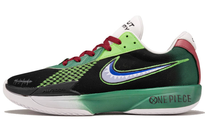 Nike Nike Air Zoom G.T. Cut Academy Fabric Abrasion Resistant Abrasion Resistant Low top Basketball Shoes Unisex Black Green