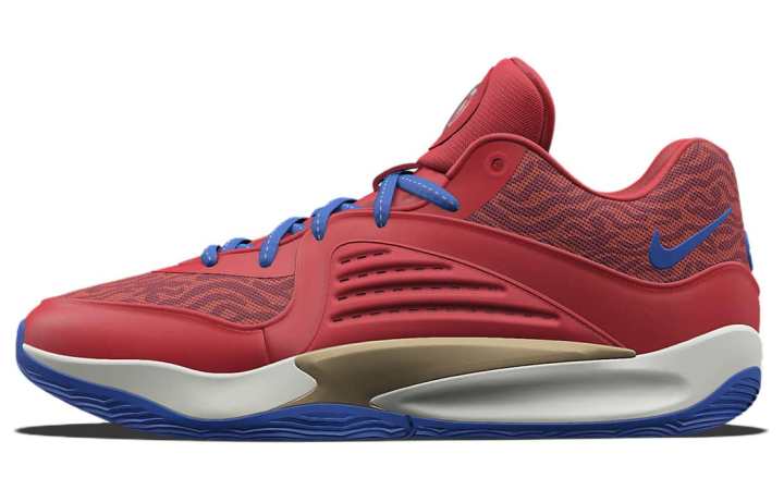 Nike Nike KD 16 Abrasion Resistant Breathable Low top Basketball Shoes Men's Red