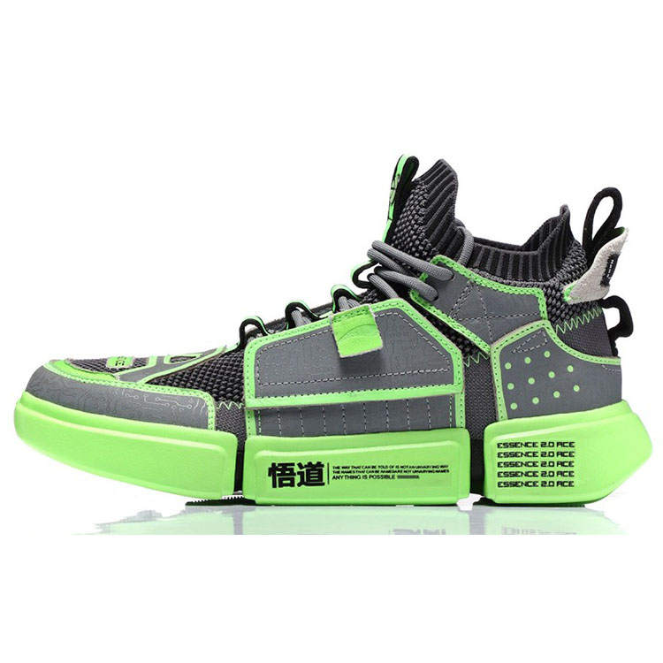 Li-Ning Li Ning Essence ACE Vintage Basketball Shoes Men's Mid Top Neon Green