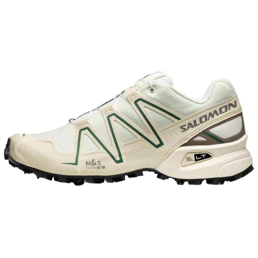 SALOMON Speedcross 3 Comfortable Round Toe Mesh Low top Trail Running Shoes Unisex Vanilla