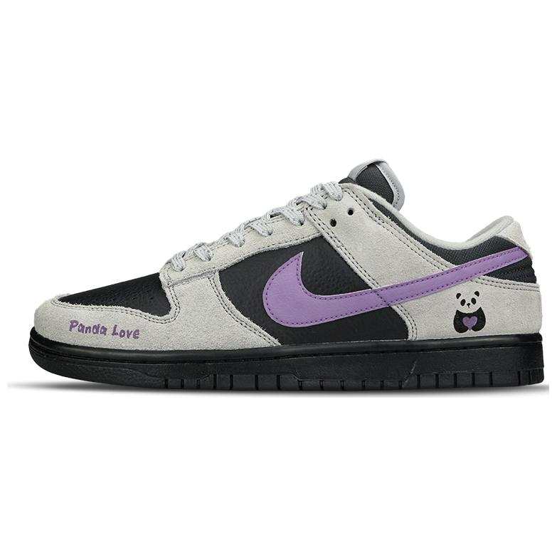 Nike Nike Dunk Slip Resistant Abrasion Resistant Low top Skateboard Shoes Unisex Black Gray