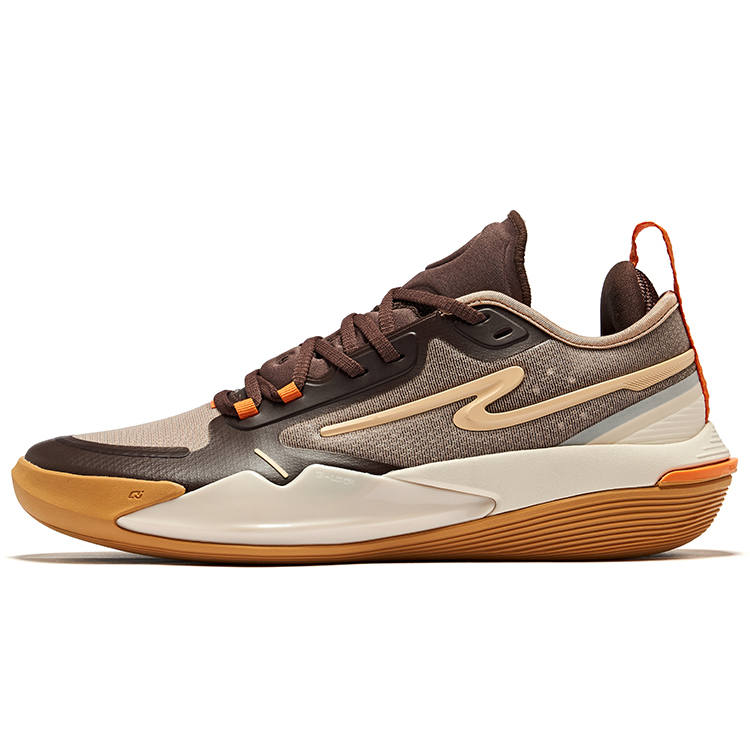 Erke Raid Cushioning Rebound Low top Basketball Shoes Men's Chocolates Colorway