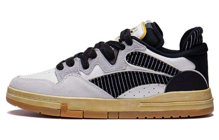 Li-Ning Li Ning x Disney Wave PRO OSWALD Abrasion Resistant Breathable Low top Skateboard Shoes Men's White Black