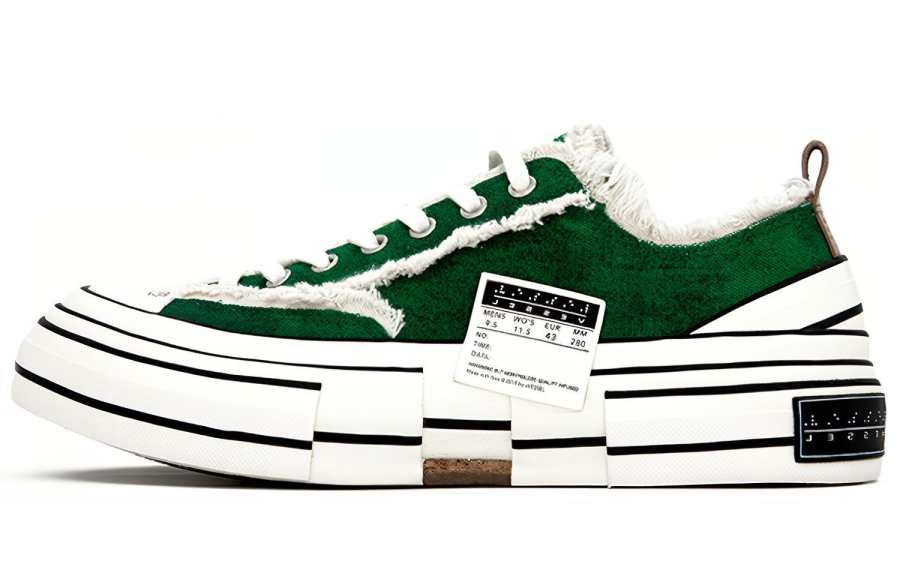 XVESSEL VESSEL G.O.P. Lows HBX Low top Canvas Shoes Unisex Green