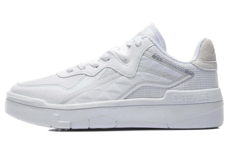 Li-Ning Li Ning Wave Slip Resistant Abrasion Resistant Low top Skateboard Shoes Women's White