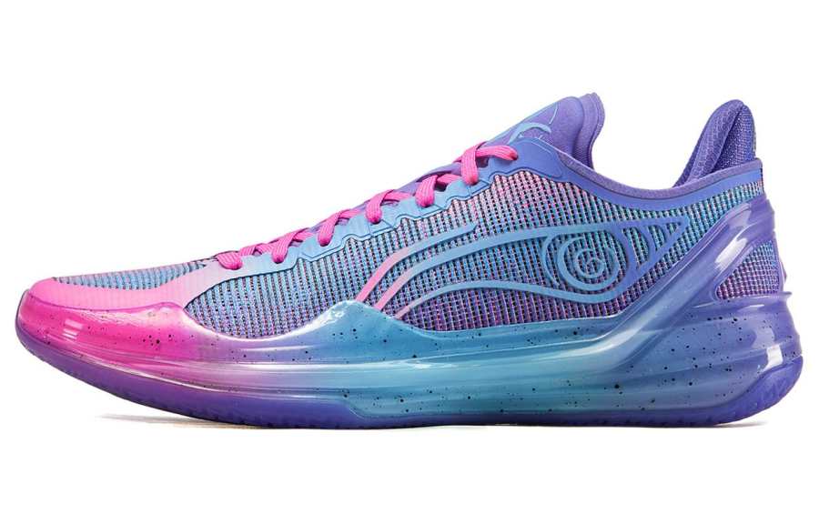 Li-Ning Li Ning Liren 4 V2 Low top Performance Basketball Shoes Men's Blue Purple