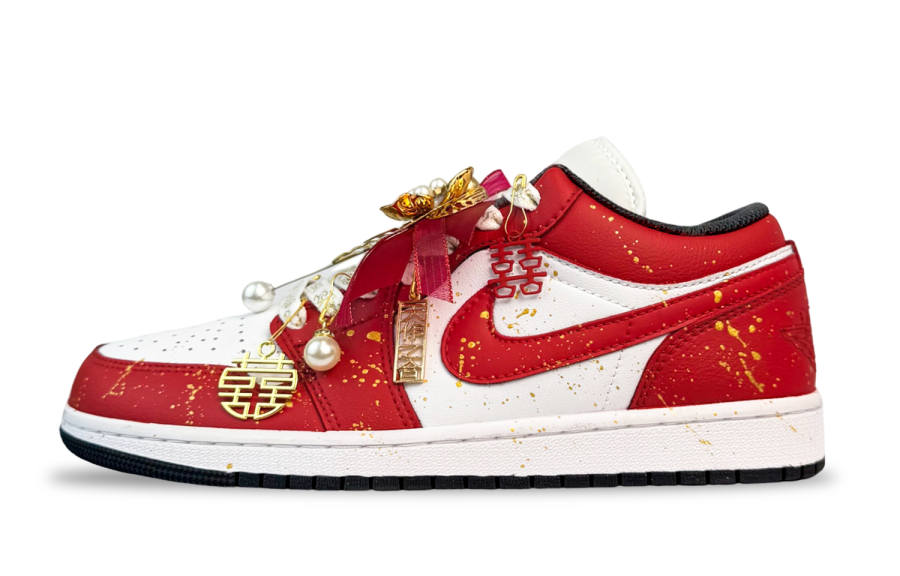 Jordan Jordan Air Jordan 1 Match Made In Heaven, Wedding Shoes Abrasion Resistant Abrasion Resistant Low top