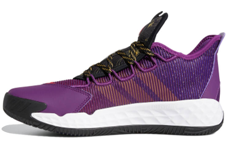 Adidas Adidas Pro Boost 2020 Low Fabric Breathable Low top Basketball Shoes Men's Purple Black 2020 Edition