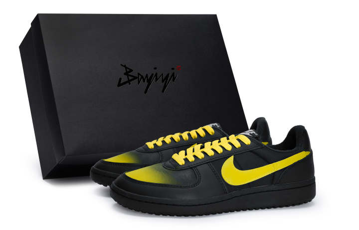 Nike Nike Field General '82 Low top Vintage Basketball Shoes Unisex Black Yellow