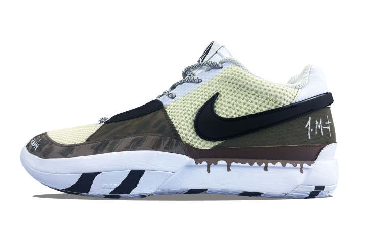 Nike Nike Ja 1 Slip Resistant Low top Basketball Shoes Men's Black Brown