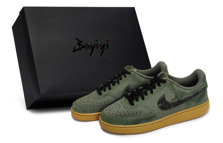 Nike Nike Court Vision 1 811 Manufacturing, Distant Mountain Green, Special Shoe Box Abrasion Resistant Low top