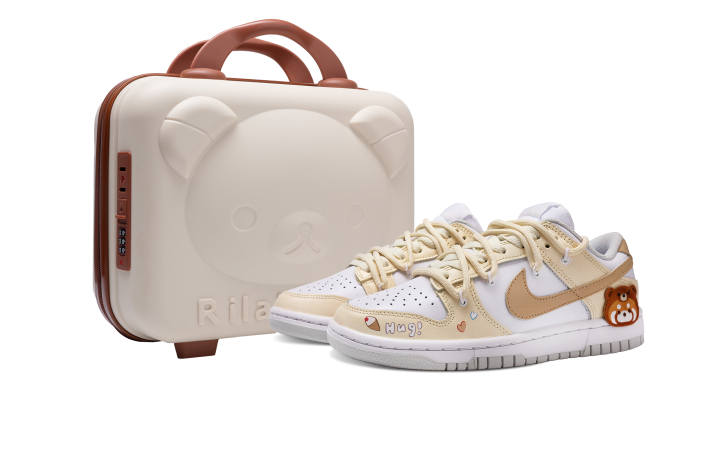 Nike Nike Dunk Slip Resistant Abrasion Resistant Low top Skateboard Shoes Women's Yellow White
