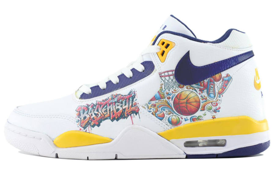 Nike Nike Flight Legacy Cushioning Slip Resistant Abrasion Resistant Mid top Vintage Basketball Shoes Men's