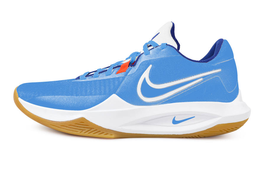 Nike Nike Precision 6 Blue Sky Spray Painting Slip Resistant Abrasion Resistant Low top Basketball Shoes Men's Blue