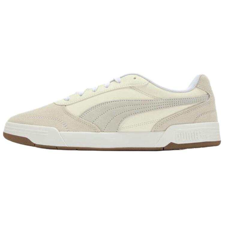 PUMA C Skate Abrasion Resistant Low top Skateboard Shoes Men's Beige