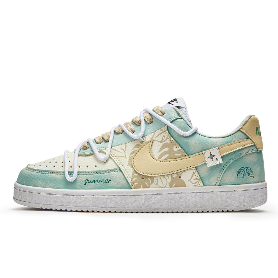 Nike Nike Court Vision 1 Freedom Panda, Summer Tales Slip Resistant Low top Skateboard Shoes Men's Turquoise
