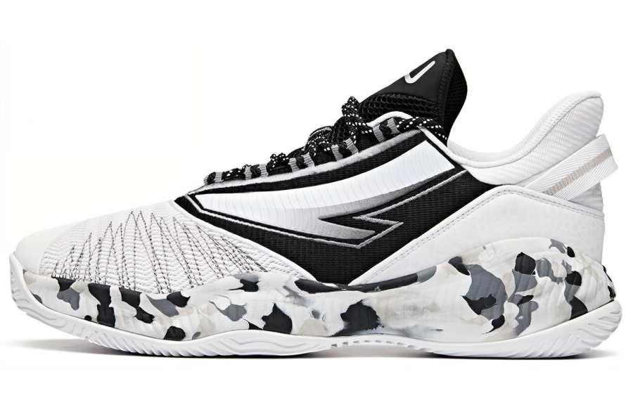 Anta Low top Basketball Shoes Men's Black White