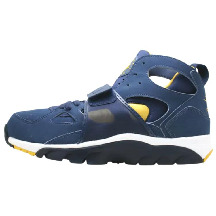 Nike Nike Air Trainer Huarache Leather Basketball Shoes Men's Blue