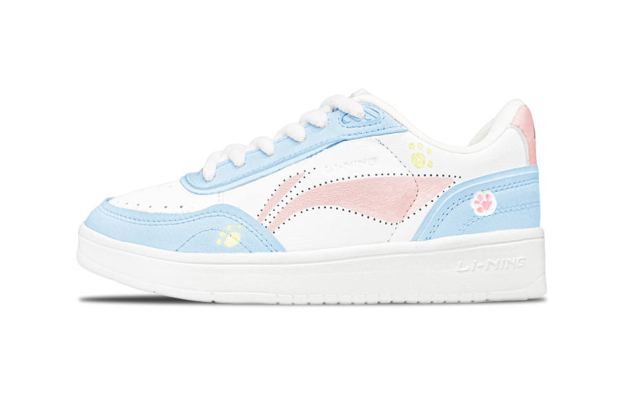 Li-Ning Li Ning Sourdough Abrasion Resistant, Lightweight, Balanced Low top Skateboard Shoes Women's Glacier Blue
