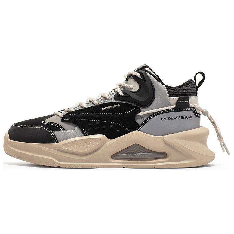 361° Jincheng SE Thermal Slip Resistant And Abrasion Resistant High top Skateboard Shoes Men's Gray Black