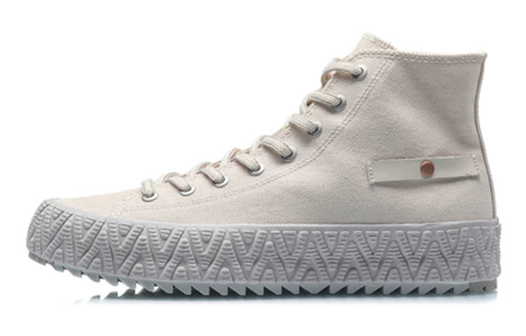 Li-Ning Li Ning CF High top Canvas Shoes Men's Swan White
