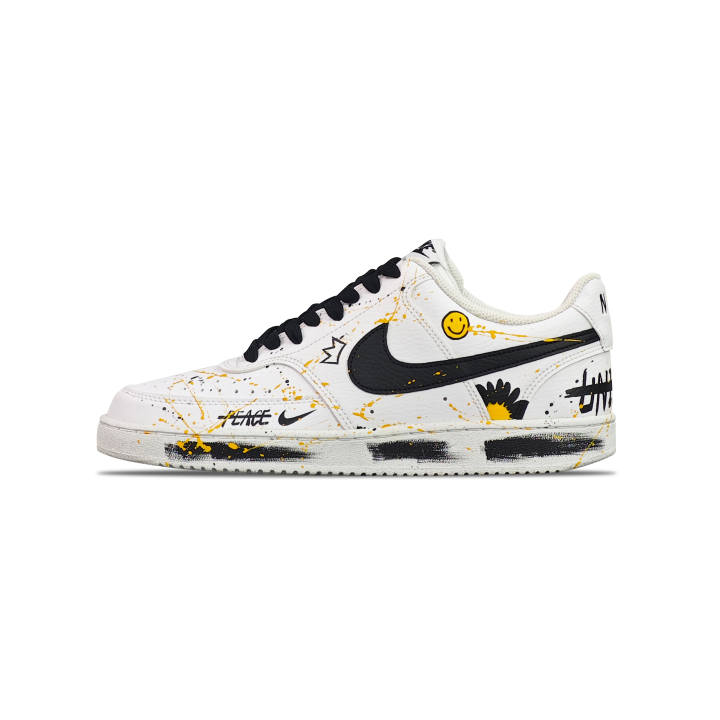 Nike Nike Court Vision 1 LOW Next Nature Slip Resistant Cushioning Low top Skateboard Shoes Men's White