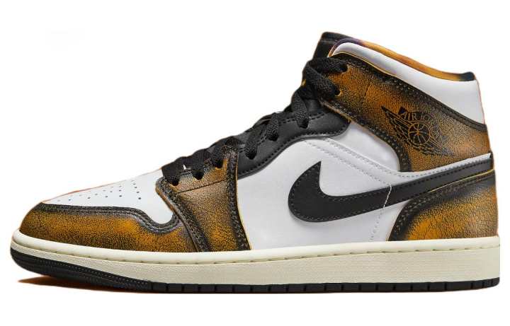 Jordan Jordan 1 Mid Se Orange Wear Away