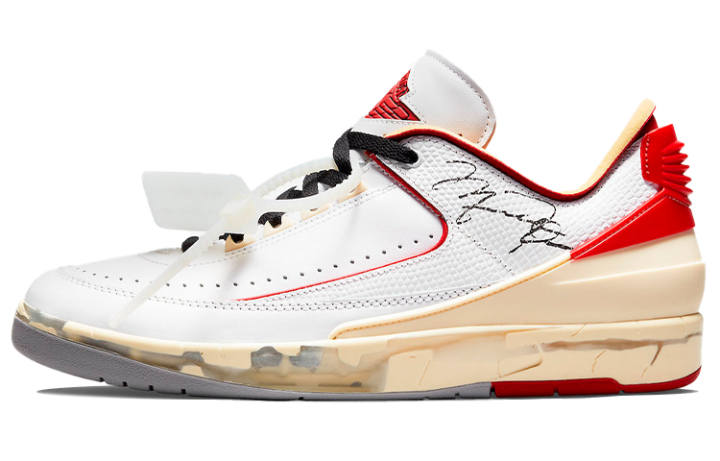 Jordan Jordan 2 Retro Low Sp Off White White Red