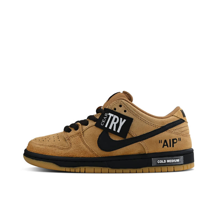Nike Nike Dunk SB Abrasion Resistant Low top Skateboard Shoes Unisex Brown Black