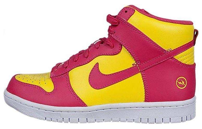 Nike Fragment Design x Nike Dunk High Lightweight Breathable Lightweight And Breathable High top Skateboard Shoes Unisex