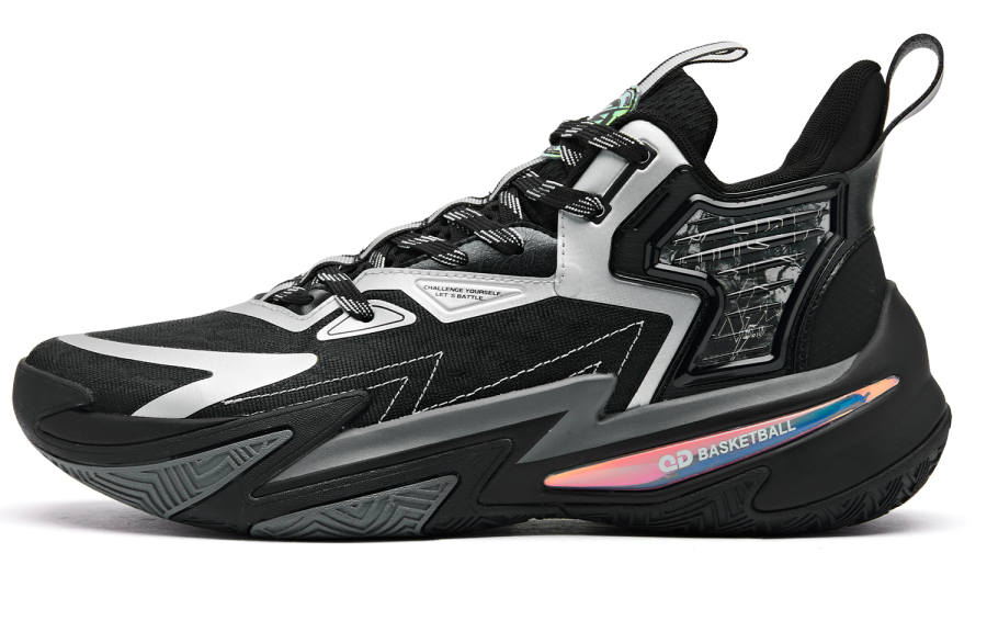 QIAODAN Broken Shadow 5 Q KUNGFU Rebound Technology Low top Basketball Shoes Men's Black