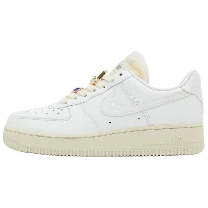 Nike Nike Air Force 1 Slip Resistant Abrasion Resistant Low top Skateboard Shoes Women's White