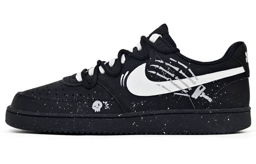 Nike Nike Court Vision Low Hand Of The Dark Night Slip Resistant Abrasion Resistant Low top Skateboard Shoes Unisex