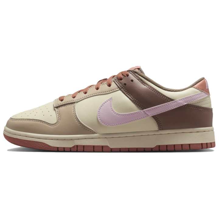 Nike Nike Dunk Slip Resistant Abrasion Resistant Low top Skateboard Shoes Men's White Green Pink