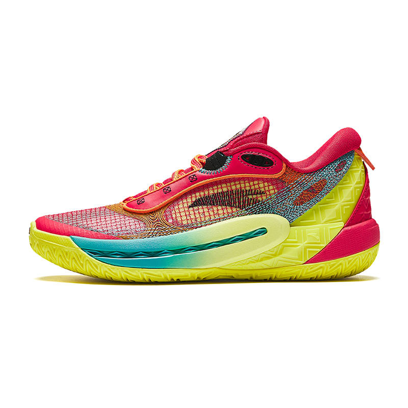 Anta Shock Wave 6 Cushioning Slip Resistant Cushioning Slip Resistant Low top Basketball Shoes Women's Red Yellow