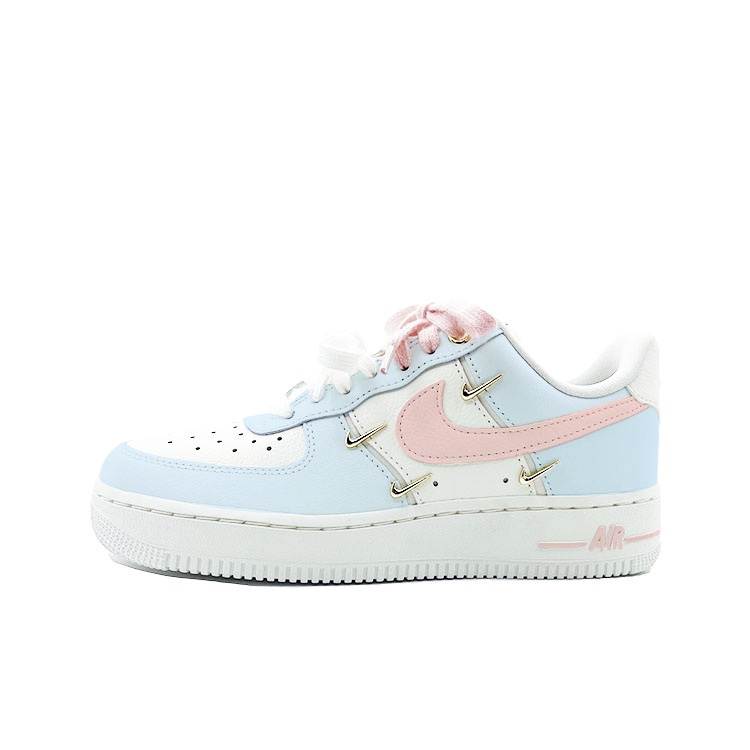 Nike Nike Air Force 1 Cherry Blossoms Filling The Sky Abrasion Resistant Abrasion Resistant Low top Skateboard Shoes Women's