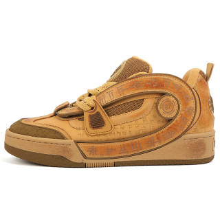 MRJ Slip Resistant Abrasion Resistant Slip Resistant Abrasion Resistant Low top Skateboard Shoes Unisex Yellow